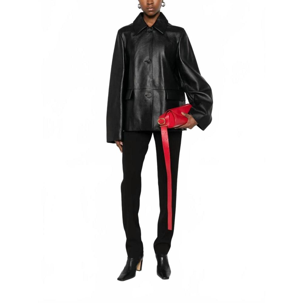 TOTEME grained leather jacket in black (New w/o Tags)
